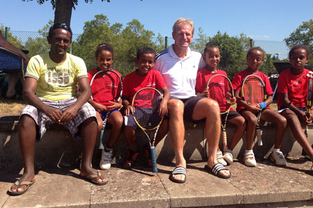 Tenniskinderprojekt Ätiopien